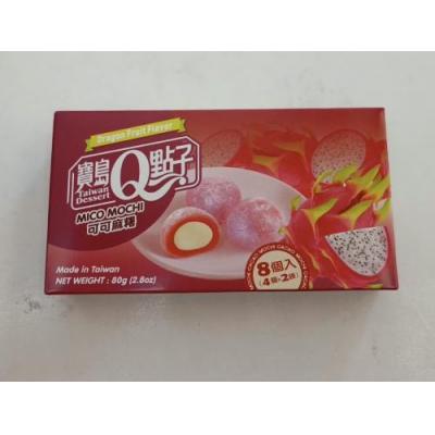 台湾 宝岛Q点子 火龙果味麻薯麻糬 80克