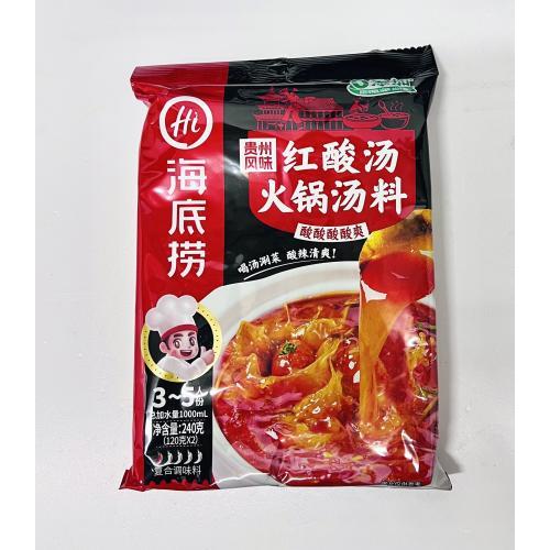 海底捞 贵州风味 红酸汤火锅汤料 240克
