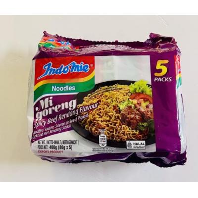 Indomie 营多面 辣牛肉味方便面 80克x5包