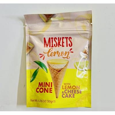 Miskets 迷你甜筒柠檬和芝士蛋糕味小零食 50克