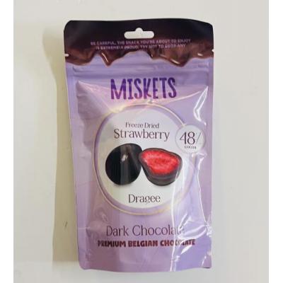 Miskets 比利时黑巧冻干草莓 80克