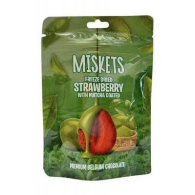 Miskets 比利时巧克力冻干草莓抹茶 80克